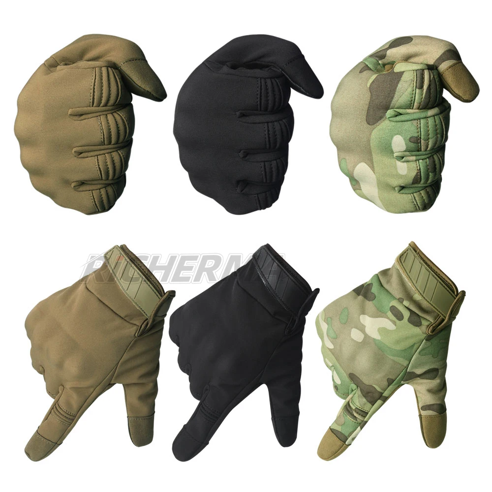 Зимние мотоциклетные перчатки мужские камуфляжные с сенсорным экраном женские