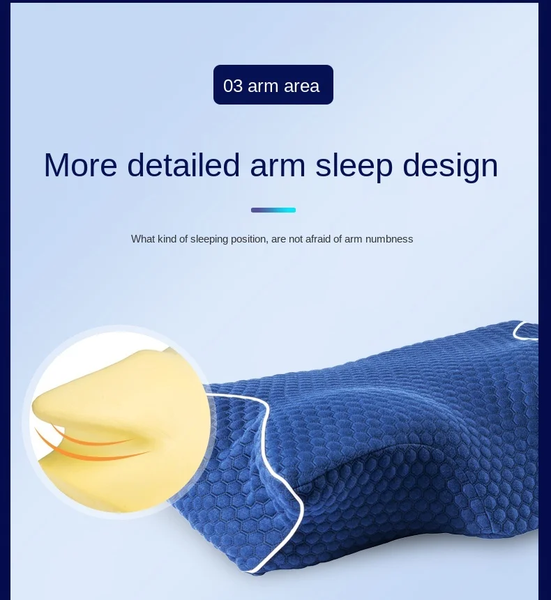 

zq Memory Foam Pillow Pillow Core Neck Pillow Cervical Pillow Cervical Spine Health Care Sleep Aid Dedicated Adult Pillow