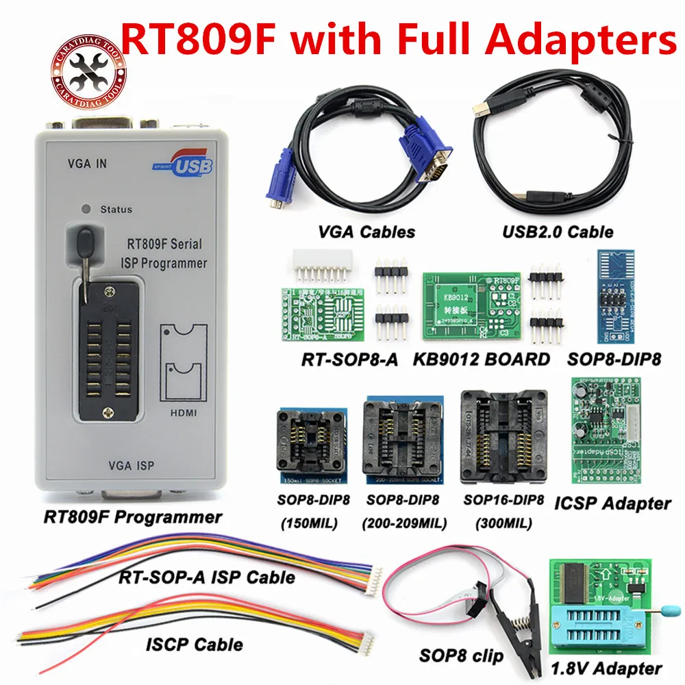 2021 настоящий оригинальный RT809F ISP программист/RT809 ЖК usb программист Инструменты
