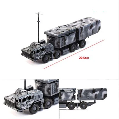 Зеленый 1/72 1: 72 Российская армейская S-300 ракетная система радарная машина пластиковый сборный грузовик пазл Строительный набор военный автомобиль модель игрушка подарок - Цвет: Зеленый