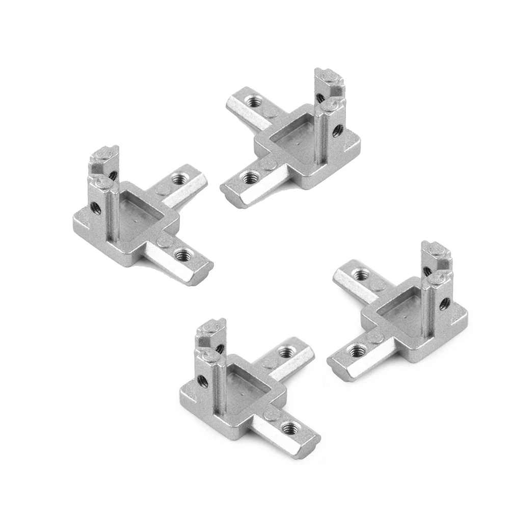 

4PCS Bracket Connectors 3 Way End Corner CNC DIY Accessories Bracket Corner Angle L Brackets Connector for Aluminum Profile