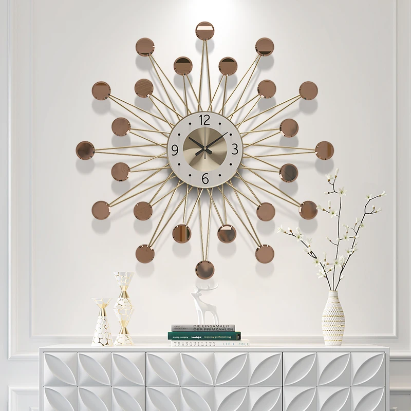 

Современные настенные часы для гостиной, современный дизайн, креативное металлическое искусство, Декор для дома 50