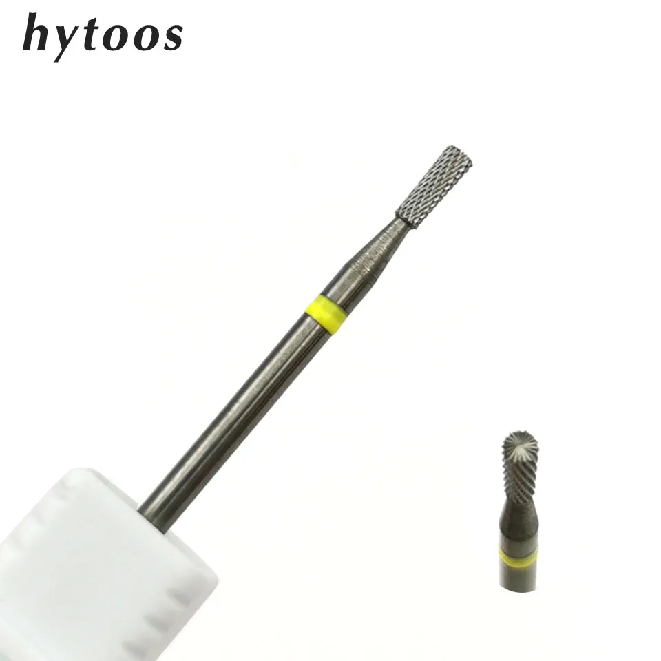 

HYTOOS XF Carbide Nail Drill Bits 3/32" Cuticle Clean Burr Nail Bit Rotary Manicure Cutters Electric Drill Nails Accessories