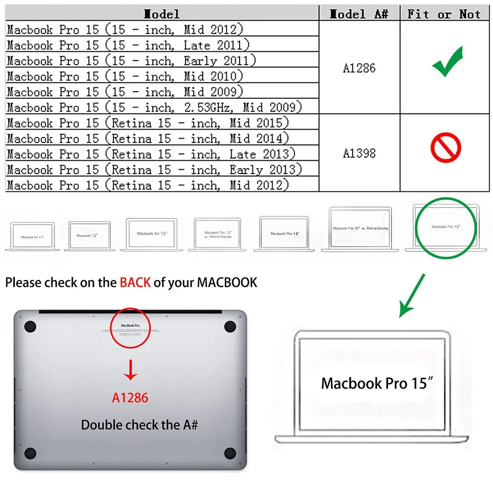 Матовый Жесткий чехол + силиконовый клавиатура для Apple Macbook Pro 15 дюймов модель CD ROM: