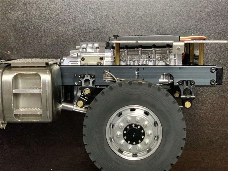 Металлическая двухскоростная коробка передач 27T 540 щеточный двигатель для 1/14 Tamiya