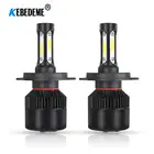2 шт., автомобисветодиодный светодиодсветильник лампы H4 COB 6500K лм 9-32 в 36 Вт
