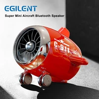 mini portable bluetooth tws speaker built in micphone aircraft shape subwoofer fullrange battery woofer wireless hifi speaker