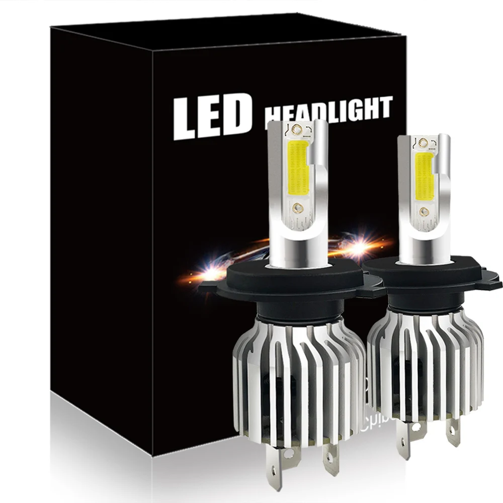 

D9 Head Lamp LED H4 9003 Led Headlights Bulbs White 6000K DC12V-28V 30W COB IP65 high power Canbus 180 degree Auto Lamp