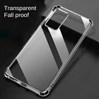 Прикрепляющийся к подушка безопасности для чехол для Samsung Галактики A01 Core A11 A21 A21S A31 A41 A51 A71 A81 A91 5G прозрачный противоударный Тонкий чехол-накладка