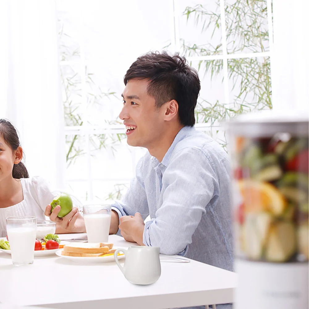 

4 Pcs Ceramic Jugs Durable Sauce Jugs Multi-purpose Cup with Handle