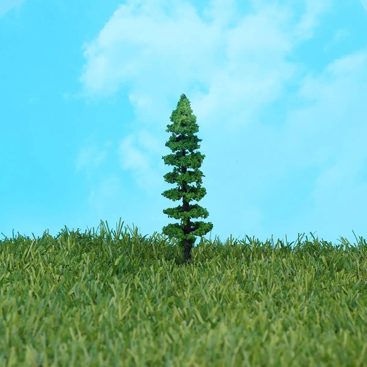 

50Pcs Miniature Pine Trees Model Train Garden Park Wargame Scenery Layout Diorama Decorations