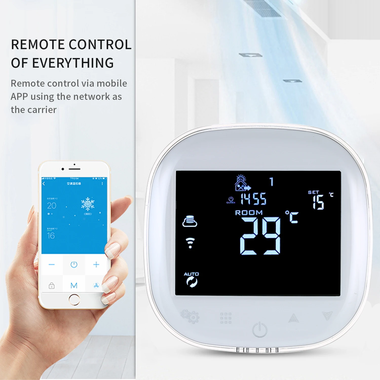 Wifi Термостат сенсорный Scereen цифровой программируемый нагревательный термостат