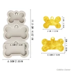 Силиконовая форма жетон собаки в форме кости брелок литье Ремесла брелок кулон инструменты для изготовления кристалла эпоксидная смола, форма F06 21