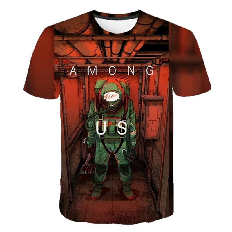 

3D Cartoon Among Us Baby Kids Boys Girls Children amoung us T Shirt Short Sleeves Summer Clothing Among Us Print Tee chucky