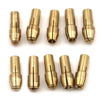 10pcs 0 5mm 3 2mm mini drill chucks adapter dremel mini drill chucks chuck adapter micro collet brass for power rotary tool