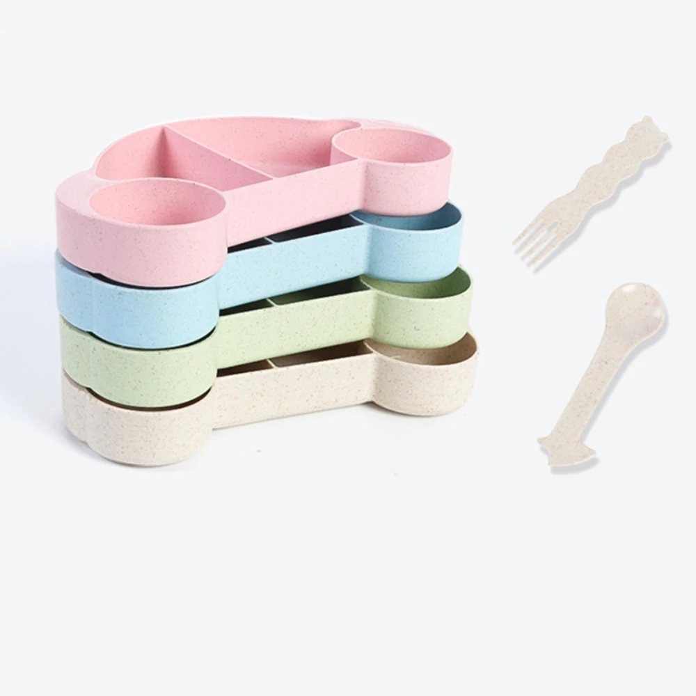 3 шт./компл. пшеничной соломы для занятий спортом детей чаши посуда с рисунком