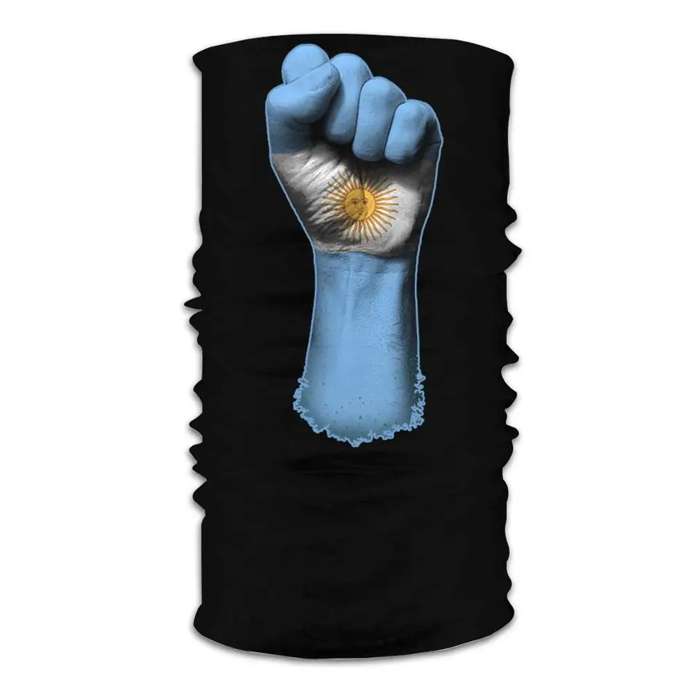 Флаг Аргентины на поднятый сжиженный кулак банданы шарф сделай сам для взрослых