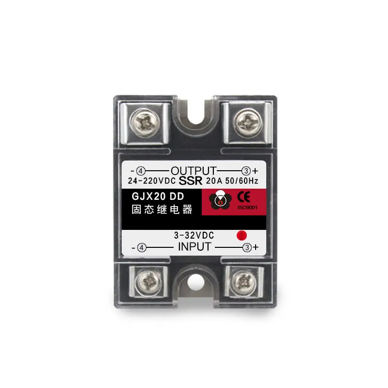 1 шт. твердотельное реле SSR-20DD 20A DC Control AC от 3 до 32 В постоянного тока 24-220 |