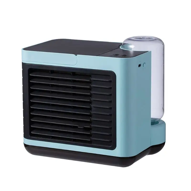 

Portable Mini Air Cooler Negative Ion Humidifier and Purifier USB Chargeable Desktop Cooling Fan Air Conditioner House