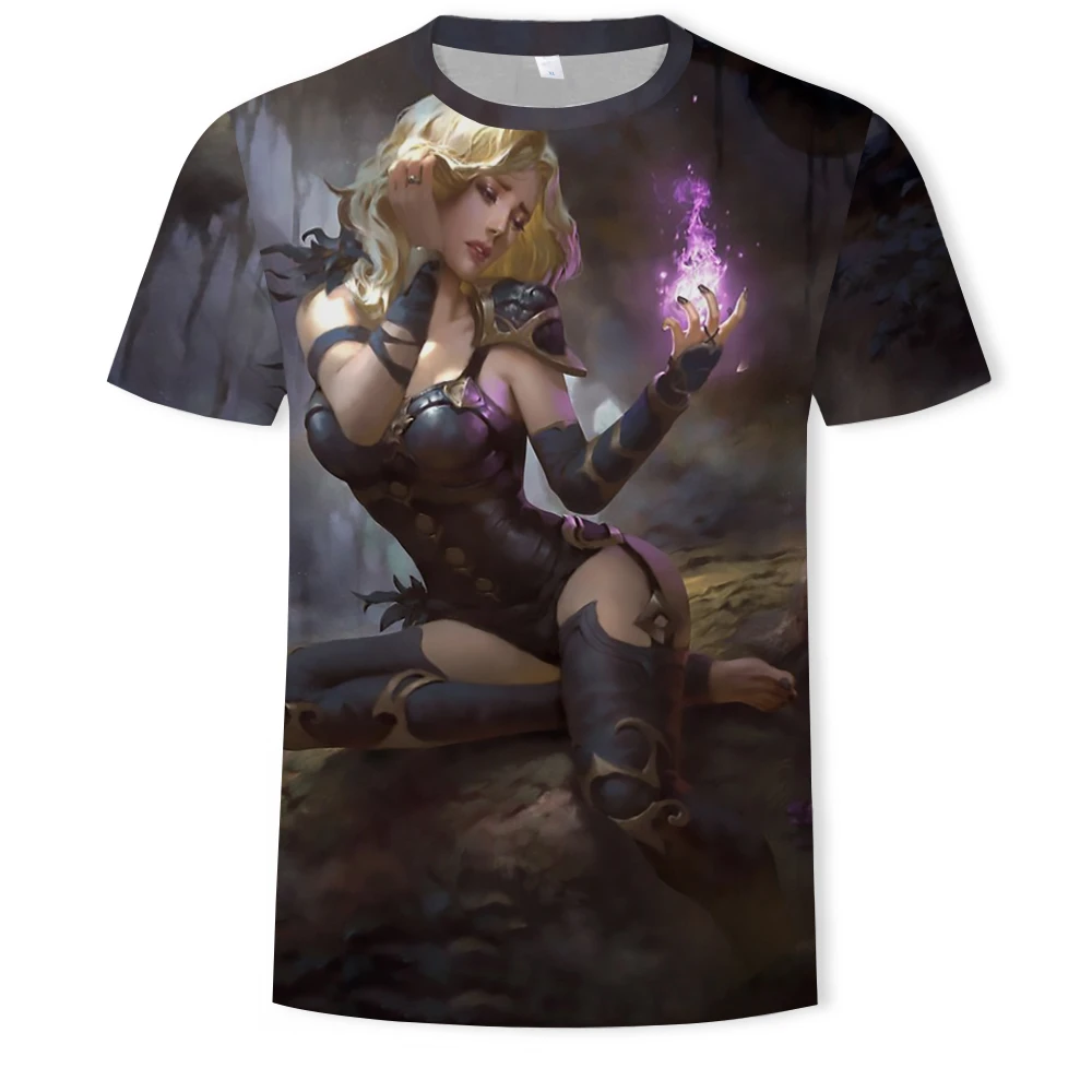 

2021 summer new 3D printing T-shirt colorful anime printing male T-shirt casual O-neck hip-hop short sleeve size XXS-6XL