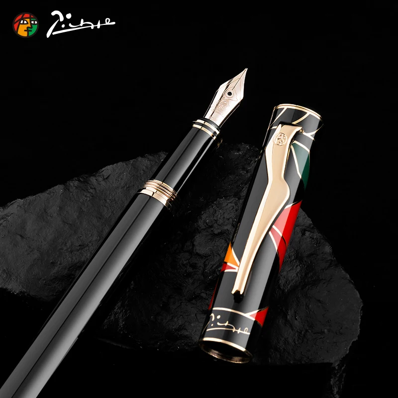 Kup Pimio Luksusowe Pióro Wieczne 10K Złota Stalówka Maya Niebiańskie Wysokiej Klasy Długopisy Z Pudełkiem Na Biuro Biznesowe Mężczyzna Kobieta