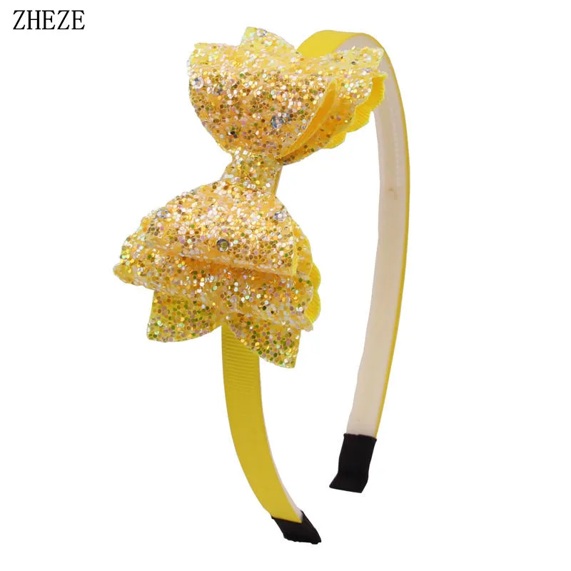 Повязка на голову с блестками для девочек 15 шт./лот |