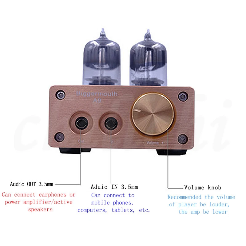 Усилитель fever HiFi трубчатый усилитель для рабочего стола 12 В DIY вакуумная трубка