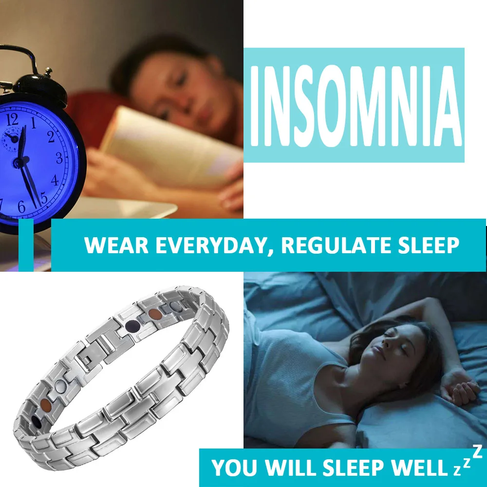 Магнитный терапевтический титановый браслет для мужчин обезболивающий золотой