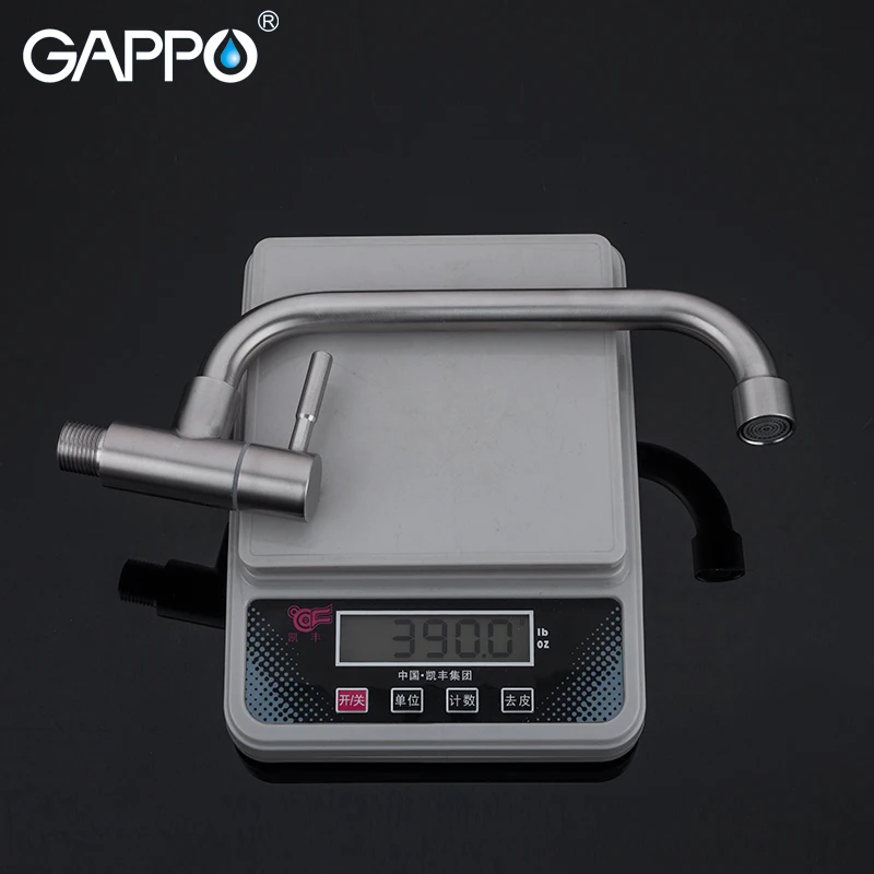 

GAPPO Kitchen Faucets 304 Stainless Steel Single Cold Faucets Wall Mounted kitchen water taps sink taps for kitchen