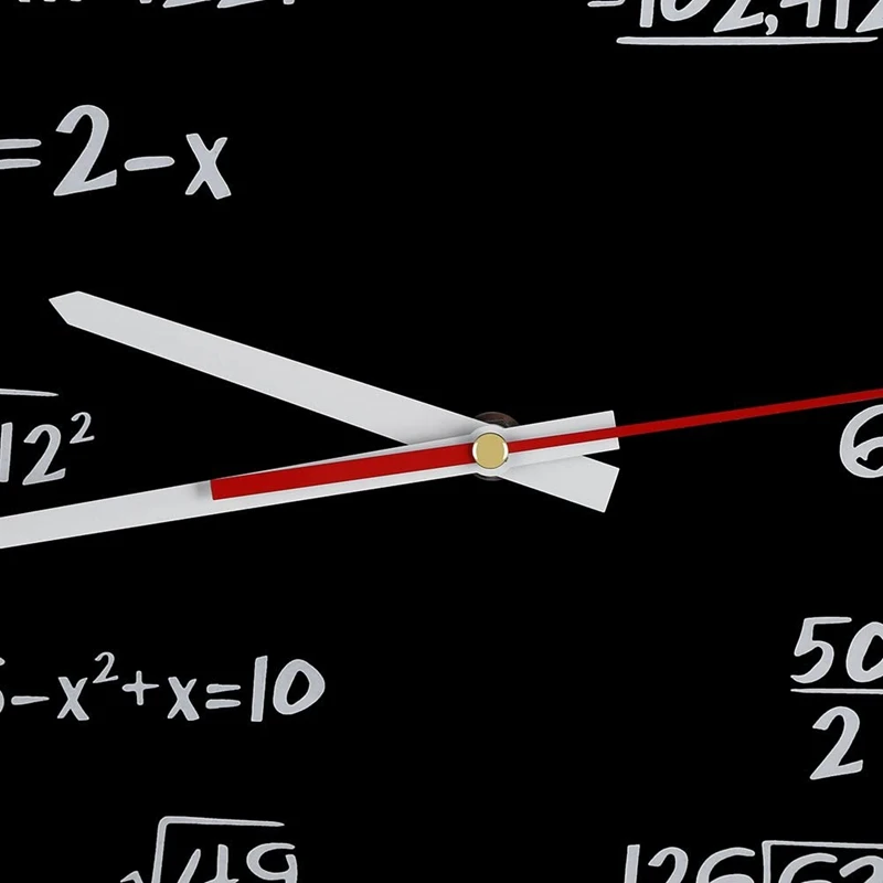 Математические настенные часы математические формулы часы-викторины в черном и