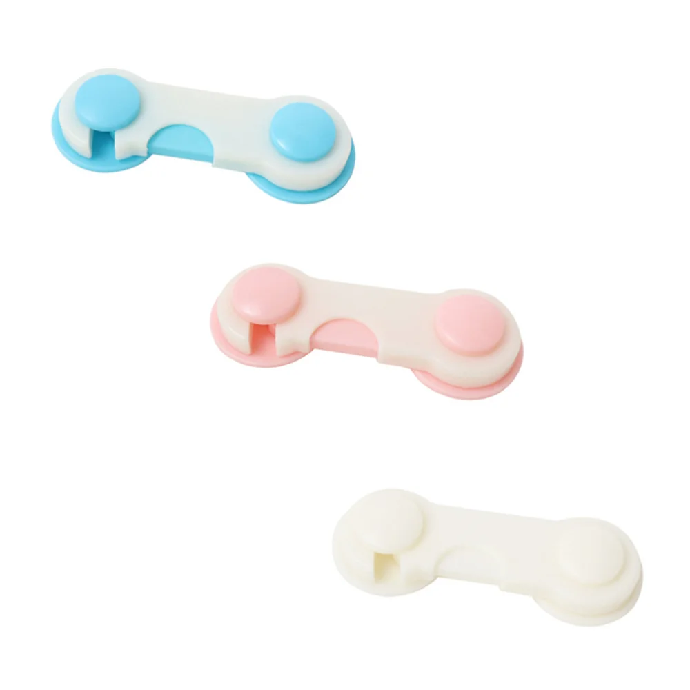 

10Pcs Baby Safety Locks Cabinet Protective Lock Baby Guard Lock Self-Adhesive Safty Buckle