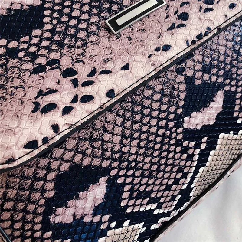 Сумки универсальные сумки для женщин модные Змеиный узор сумка на плечо