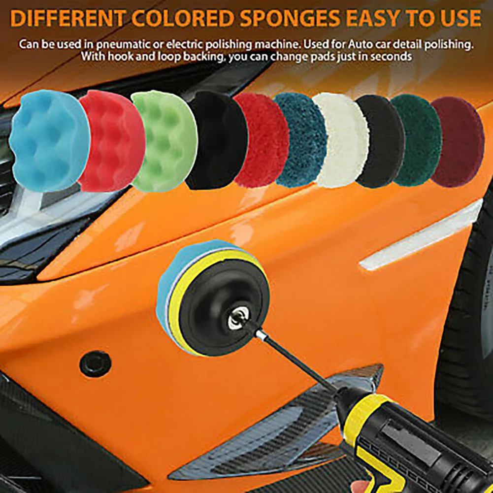 

Polishing Polishing Pad Replacement Sponge Waxing 4 Inch Foam And Woolen