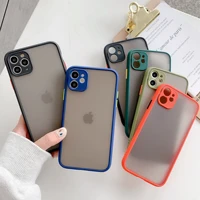 punqzy frosted all inclusive lens straight edge couple case for iphone 13 11 12 pro max 6 7 8plus x 11 xr xs soft tpu back cover