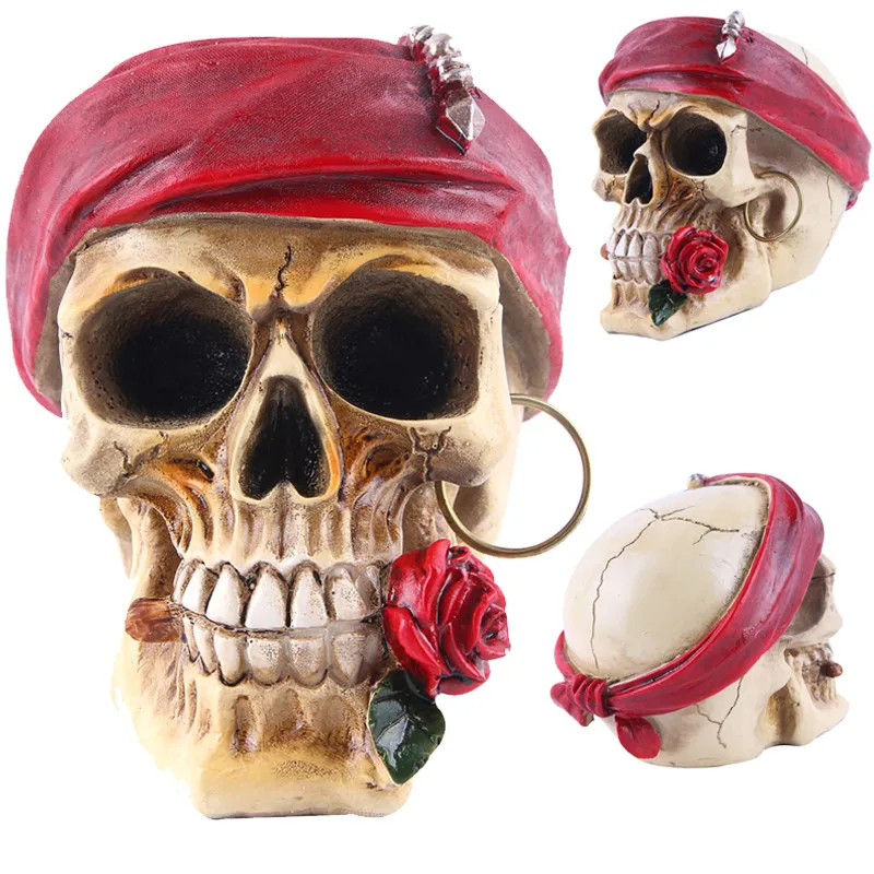 Статуи для Хэллоуина Африка домашний декор череп украшения смола Череп собирает