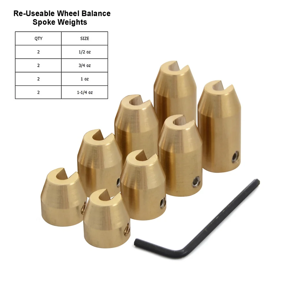 

8 PCS Universal For KTM Harley-Davidson Suzuki BMW GS Super Moto Motorcycle Brass Wheel Spoke Balance Weights Refill Kits