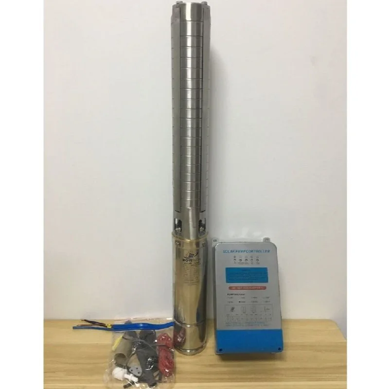 AC/DC 2200 Вт Макс. Лифт 158 м Расход 9000L/ч солнечной штанговый скважинный Насос со