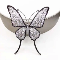 59x83mm womens high quality zircon simple brooch luxury atmosphere temperament jewelry butterfly brooch