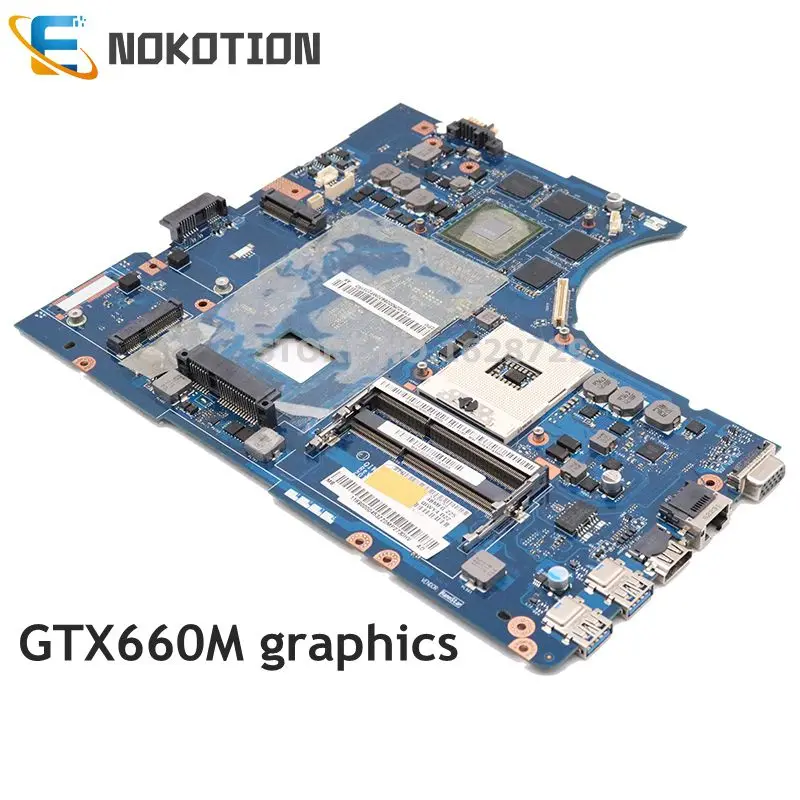 NOKOTION для lenovo Ideapad Y580 Материнская плата ноутбука QIWY4 LA-8002P HM76 PGA989 DDR3 GTX660M графика -