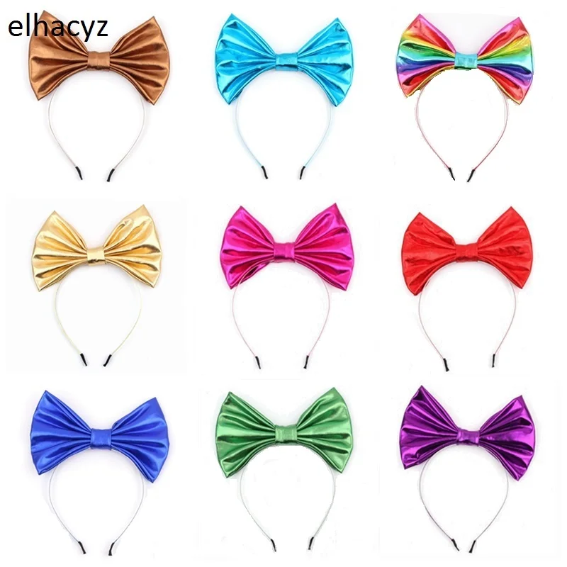 Повязка на голову с металлическим бантом 7 дюймов 3 шт./лот|hair bands kids|diy hair accessorieshair