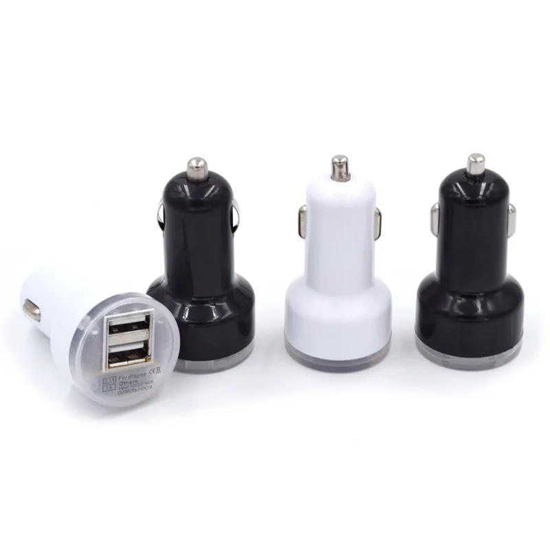 Автомобильные аксессуары 12 в автомобильный прикуриватель двойной USB QC 2.1A быстрое