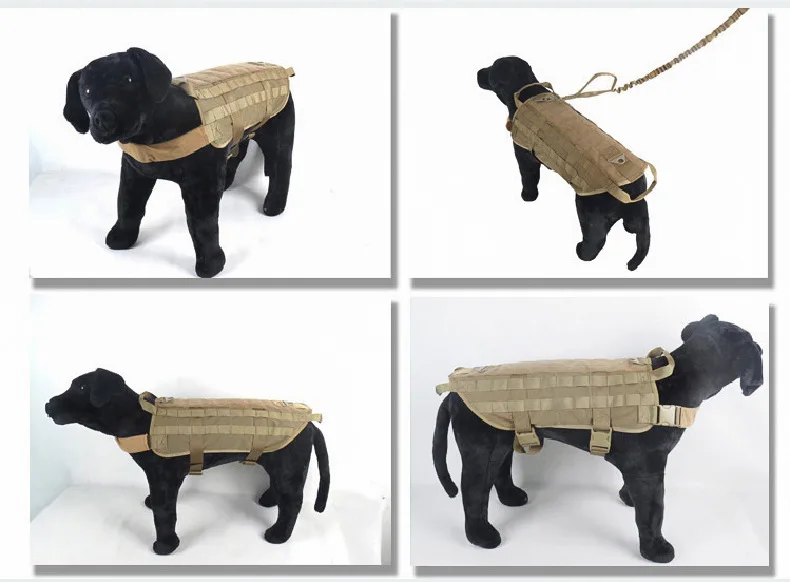Жилет нейлоновый для собак пеших прогулок охоты тактический военный обучения