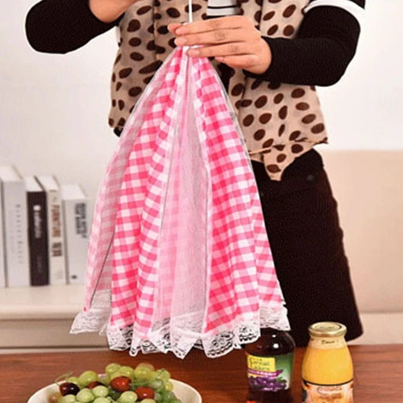 

34YB 4Pcs Pop-Up Mesh Screen Food Cover Tent Collapsible Umbrella Food Protector Tent