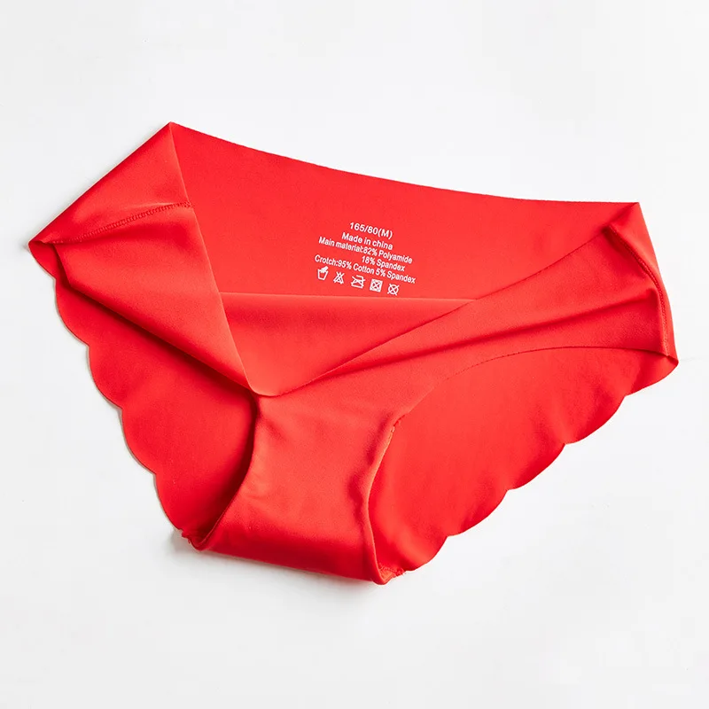 

Women's Panties And Thongs Female Sexy Lingerie One Piece Seamless Ice Silk Briefs Comfortable Breathable Underwear Set 3Pcs