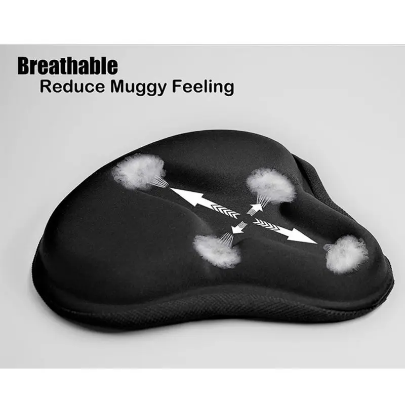 

Soft Replacement Bicycle Seat Cover Thicken Padded Bike Saddle Cushion Cycling 875D
