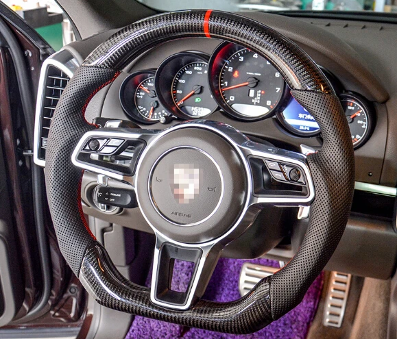 Высококачественный кожаный перфорированный материал для руля из углеродного