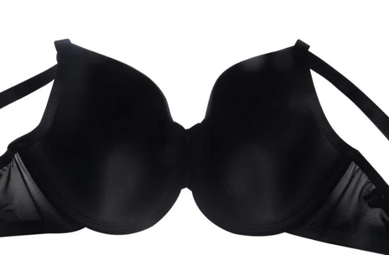 Женский бюстгальтер больших размеров, шелковистый, на косточках, тонкая чашка C, D, E, F, G, H, I, J, Простой повседневный бюстгальтер для большой груди, черный, бежевый, супер большая чашка