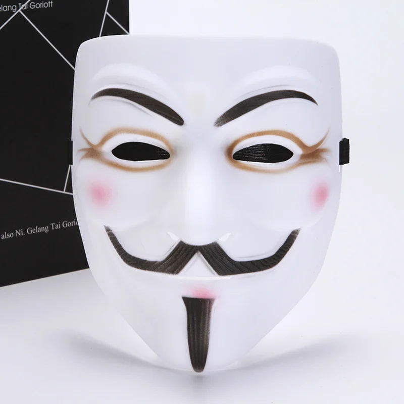 

Черный, Красный V for Vendetta» маска многоцветный Стиль, костюм на Хэллоуин, маскарадный костюм вечерние Прохладный костюмная маска косплей аксе...