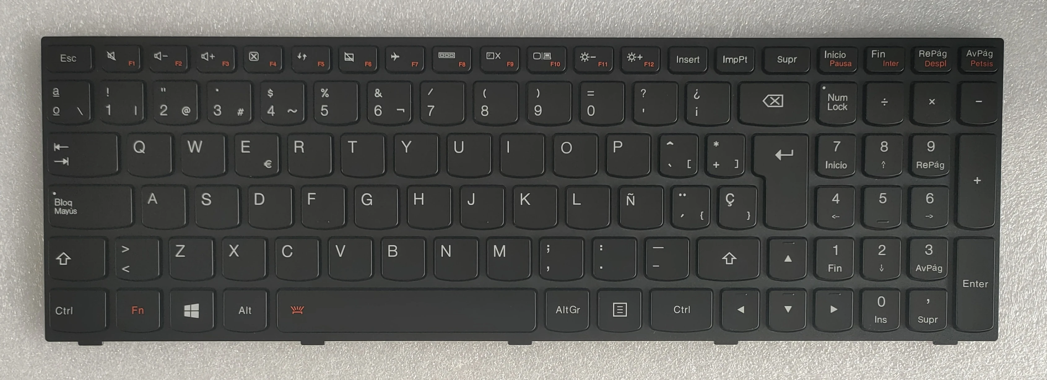 Испанский новая для Lenovo G50 черный ноутбук с подсветкой клавиатуры FRU 25214667 T6G1B