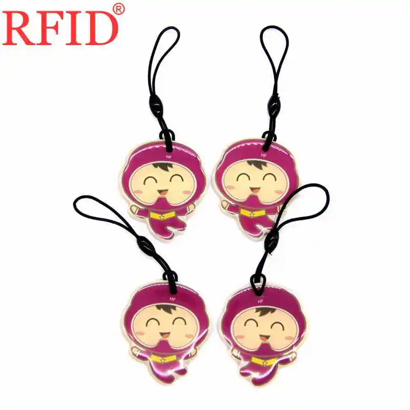ID 125khz T5577 T5557 T5200 Rewritable Writable RFID Card Keyfob Cartoon Waterproof Keychain Token Tag Access Control 1pcs | Безопасность